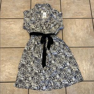 motherhood maternity snakeskin print dress